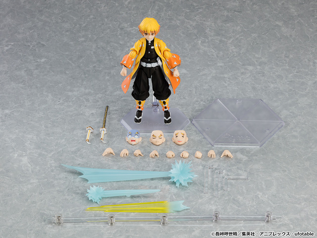 「figma 我妻善逸 DXエディション／ figma 我妻善逸」【DX】10,500円（税込）／【通常版】8,800円(税込)（C）吾峠呼世晴／集英社・アニプレックス・ufotable