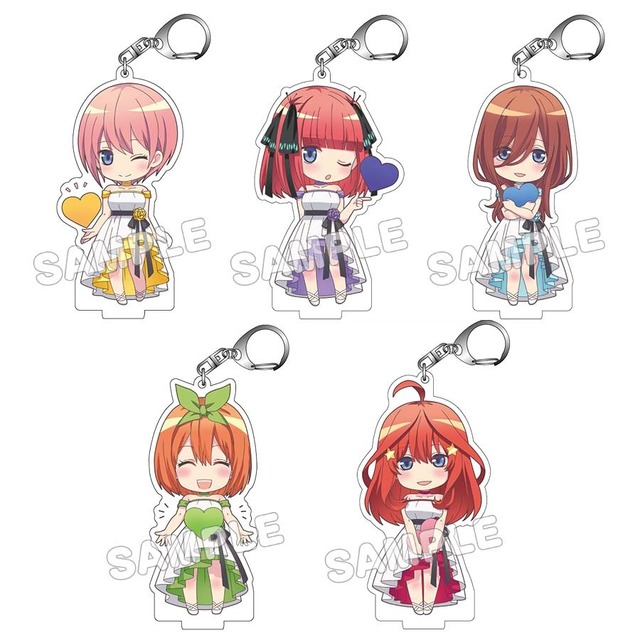デフォルメアクリルキーホルダー（40万人）1,100円（C）春場ねぎ・講談社／「五等分の花嫁∬」製作委員会