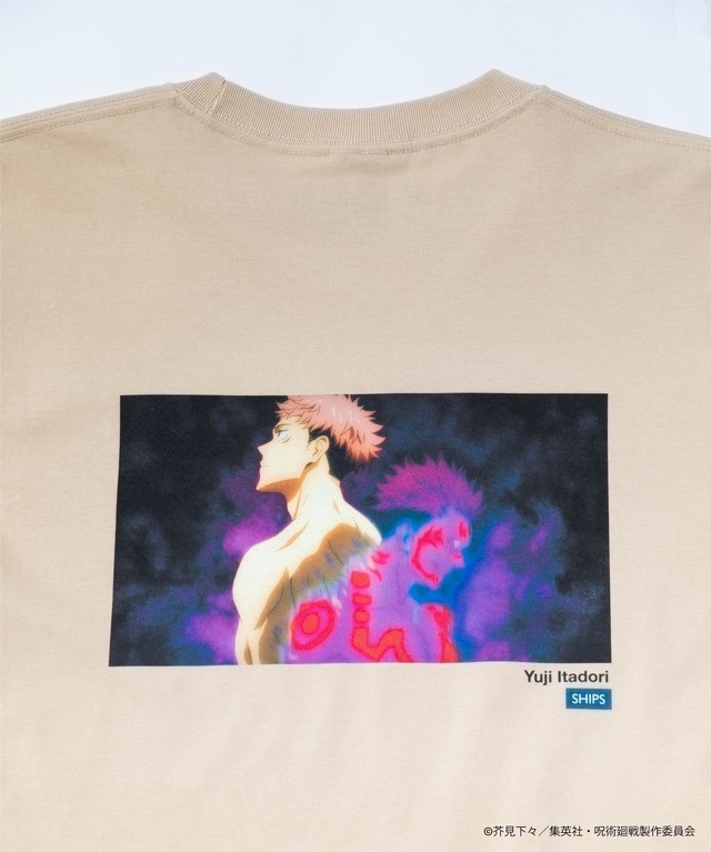 「呪術廻戦 バックプリントTシャツ 虎杖 悠仁」大人用：5,500円（税込）／子供用：4,400円（税込）（C）芥見下々／集英社・呪術廻戦製作委員会