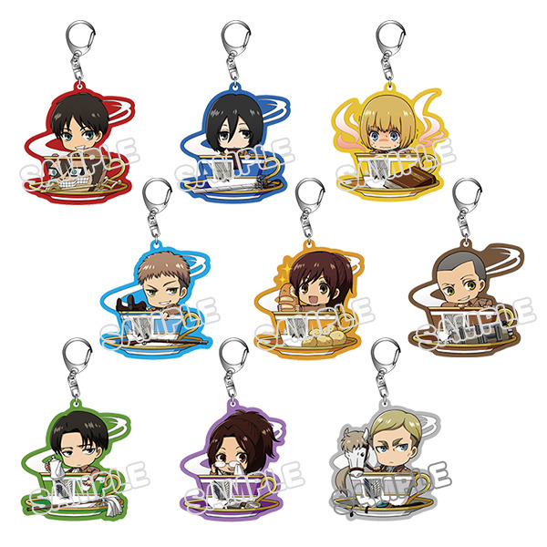 進撃の巨人／トレーディングアクリルキーホルダー／カップインシリーズ770円（税込）／BOX：6,930円（税込）(c) 諫山創・講談社／「進撃の巨人」The Final Season製作委員会