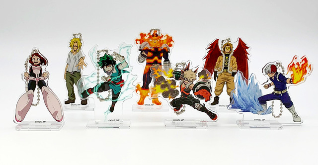 僕のヒーローアカデミア アクリルスタンドキーチェーン／各 1,100円（税込）（C）堀越耕平／集英社・僕のヒーローアカデミア製作委員会