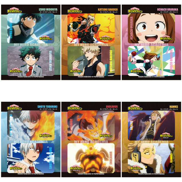 僕のヒーローアカデミア カードステッカーセットVer.2／各 1,100円（税込）（C）堀越耕平／集英社・僕のヒーローアカデミア製作委員会