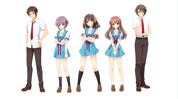 八月のシンデレラナインに登場するSOS団の立ち絵