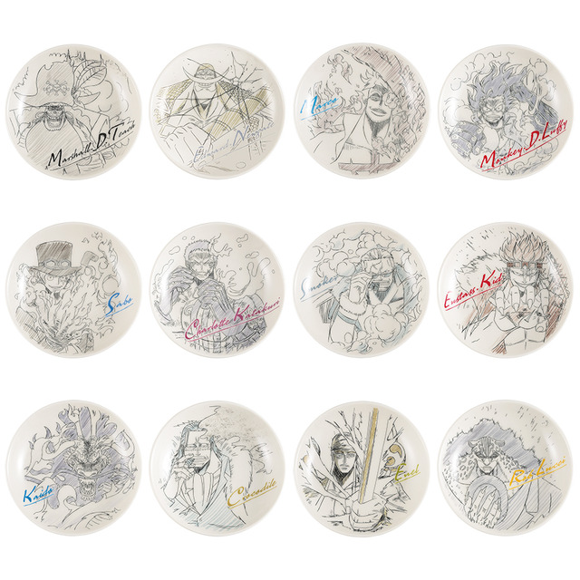 E賞：描き下ろし絵皿（全12種） 1回850円（税込）（C）尾田栄一郎／集英社・フジテレビ・東映アニメーション