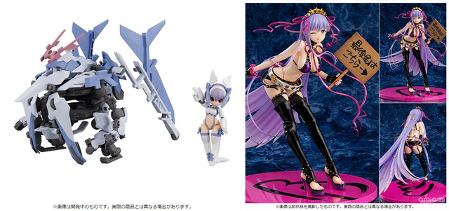 「デスクトップアーミー F-616s フェリルナビット＆マシンフェンリル 可動フィギュア」（C）MegaHouse ／ 「Fate/Grand Order ムーンキャンサー/BB(小悪魔たまご肌) [AQ] 1/7スケール完成品フィギュア」（C）TYPE-MOON / FGO PROJECT