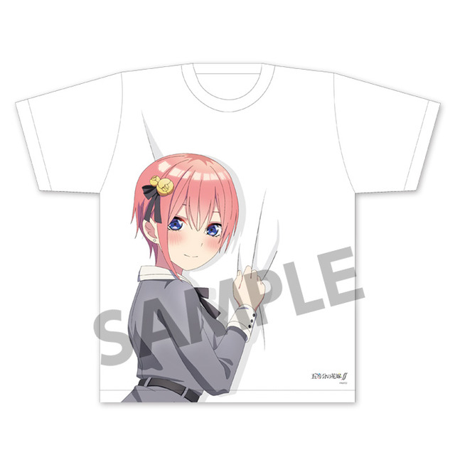 「五等分の花嫁∬ 描き下ろし抱きつかれTシャツ」各5,500円（税込）（C）春場ねぎ・講談社／「五等分の花嫁∬」製作委員会