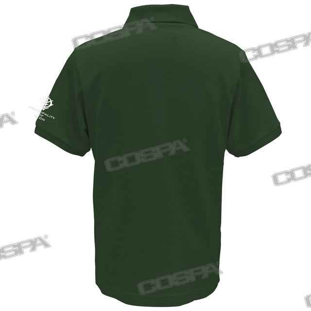 「ジオニック社 刺繍ポロシャツ グリーン」4,180円（税込）（C）創通・サンライズ