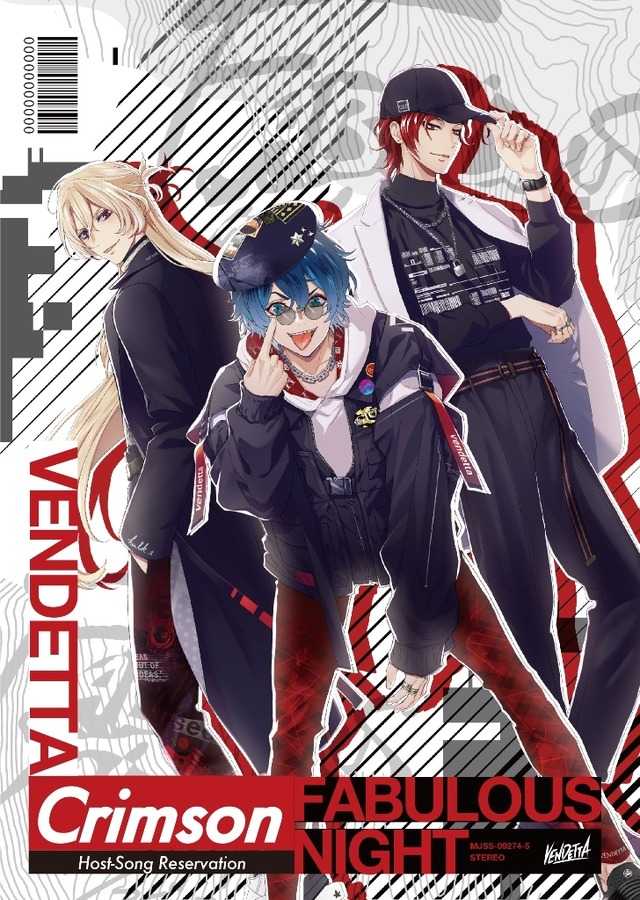 「ファビュラスナイト Host-Song Reservation -Crimson- ヴェンデッタ【CD＋DVD盤】」（C）Marvelous / Rejet