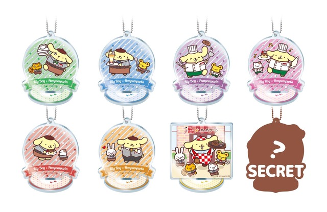 「ビッグボーイ×ポムポムプリン」キャンペーン オリジナルアクリルスタンドキーホルダー（C）2021 SANRIO CO., LTD APPROVAL NO.L618308