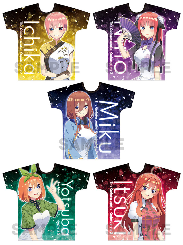 「『五等分の花嫁∬』フルグラフィックTシャツ」（C）春場ねぎ・講談社／「五等分の花嫁∬」製作委員会