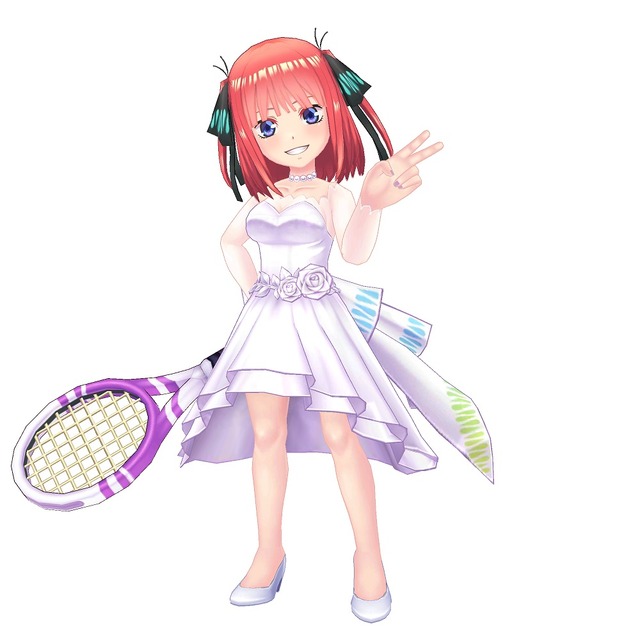 『五等分の花嫁∬』×『白猫テニス』コラボ（C）春場ねぎ・講談社／「五等分の花嫁∬」製作委員会（C）COLOPL, Inc.