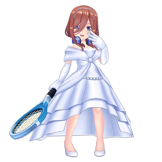 『五等分の花嫁∬』×『白猫テニス』コラボ（C）春場ねぎ・講談社／「五等分の花嫁∬」製作委員会（C）COLOPL, Inc.