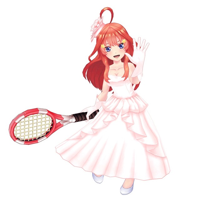 『五等分の花嫁∬』×『白猫テニス』コラボ（C）春場ねぎ・講談社／「五等分の花嫁∬」製作委員会（C）COLOPL, Inc.