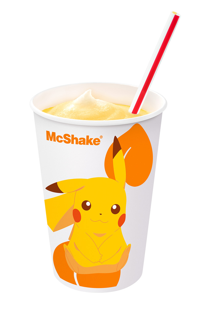 「スイーツトリオ フルーチュウ」マックシェイク 黄桃味（C）Nintendo･CR・GF・TX・SP・JK（C）Pokémon