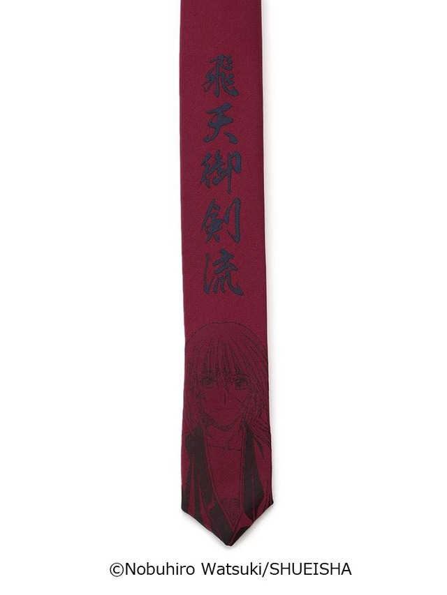 「るろうに剣心-明治剣客浪漫譚-」ネクタイ【緋村剣心】ワイン 1,990円（税抜）（C）和月伸宏／集英社
