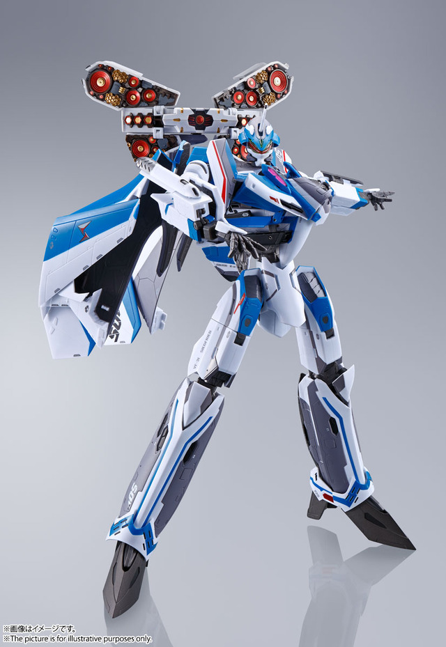 「DX超合金 劇場版VF-31Jジークフリード（ハヤテ・インメルマン機）【フォールドプロジェクションユニット装備】」21,000円（税別）（C）2021 BIGWEST
