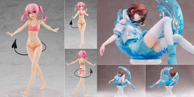 「POP UP PARADE To LOVEる-とらぶる- ダークネス ナナ・アスタ・デビルーク 完成品フィギュア」（C）矢吹健太朗・長谷見沙貴／集英社 ＆ 「アイドルマスター シャイニーカラーズ 樋口円香 クリアマリンカーム Ver. 1/7スケール完成品フィギュア」（C）BANDAI NAMCO Entertainment Inc.