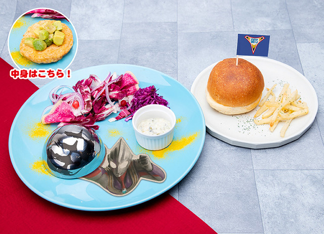 「ウルトラマンカフェ～GO BEYOND 55th Anniversary」ウルトラマンティガバーガー（C）円谷プロ