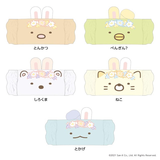 ヘアバンド (全5種)各1,980円（税込）（C）2021 San-X Co., Ltd. All Rights Reserved.