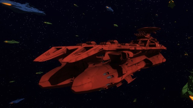 『宇宙戦艦ヤマト2205』ヤマトーク用冒頭場面カット（C）西﨑義展/宇宙戦艦ヤマト2205製作委員会