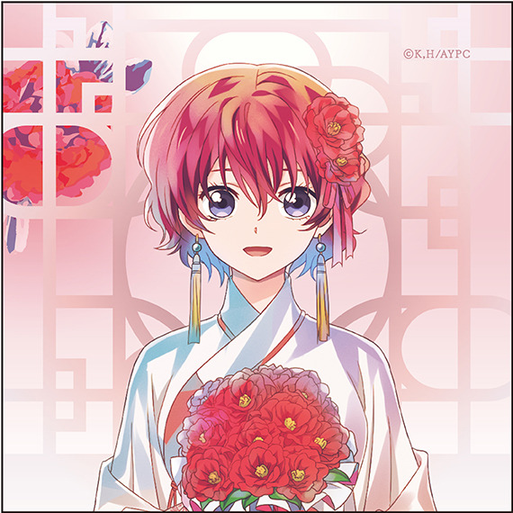 『アニメ｢暁のヨナ｣ マイクロファイバー PALE TONE series flower ver.全8種類（製造メーカー：コンテンツシード）』600円（税抜）（C）草凪みずほ・白泉社／暁のヨナ製作委員会