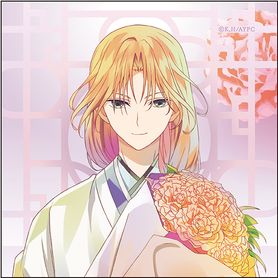 『アニメ｢暁のヨナ｣ マイクロファイバー PALE TONE series flower ver.全8種類（製造メーカー：コンテンツシード）』600円（税抜）（C）草凪みずほ・白泉社／暁のヨナ製作委員会