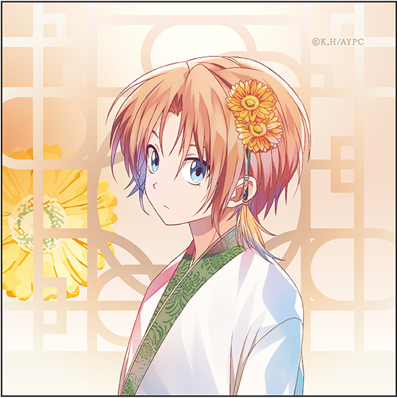 『アニメ｢暁のヨナ｣ マイクロファイバー PALE TONE series flower ver.全8種類（製造メーカー：コンテンツシード）』600円（税抜）（C）草凪みずほ・白泉社／暁のヨナ製作委員会