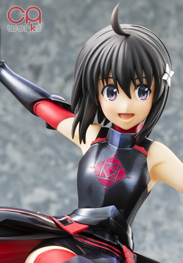 「CAworks 痛いのは嫌なので防御力に極振りしたいと思います。 メイプル 黒薔薇ノ鎧ver. 1/7スケールフィギュア」（C）2020　夕蜜柑・狐印／KADOKAWA／防振り製作委員会