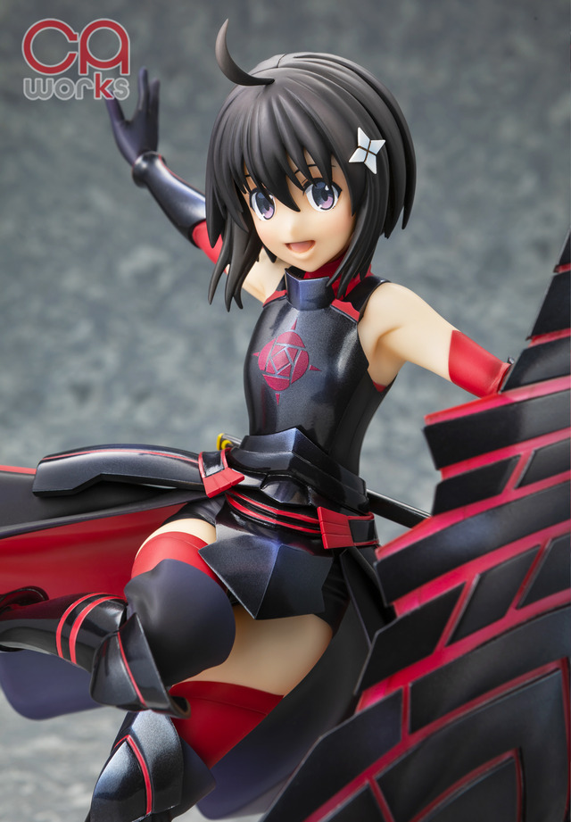 「CAworks 痛いのは嫌なので防御力に極振りしたいと思います。 メイプル 黒薔薇ノ鎧ver. 1/7スケールフィギュア」（C）2020　夕蜜柑・狐印／KADOKAWA／防振り製作委員会
