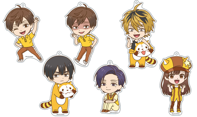 「うらみちお兄さん ラスカルとトゥギャザー」おっきめアクリルキーホルダー（全6種） 各1,100円（C）久世岳・一迅社／「うらみちお兄さん」製作委員会（C）NIPPON ANIMATION CO., LTD.