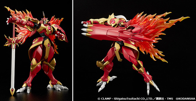 「MODEROID 炎神レイアース」4,800円（税込）（C）CLAMP・ShigatsuTsuitachi CO.,LTD.／講談社・TMS（R）KODANSHA（C）GOOD SMILE COMPANY