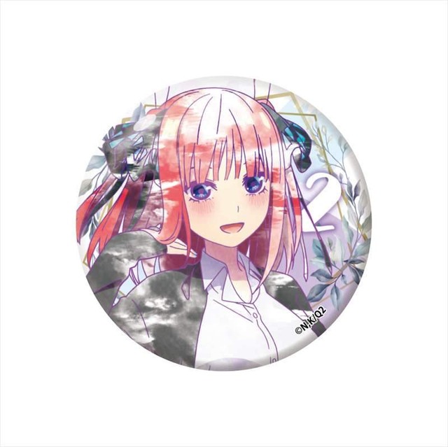 「五等分の花嫁∬　水彩アート 缶バッジA」（C）1995-2021, Tokyo Broadcasting System Television, Inc. All Rights Reserved