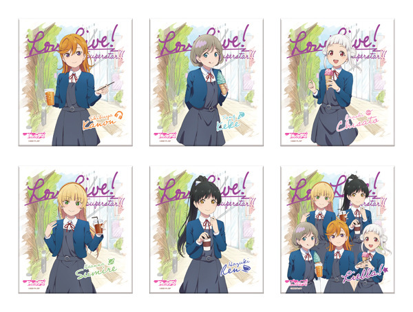 アートパネル(冬制服 セガコラボカフェ)（全6種・ランダム）（C）2021 プロジェクトラブライブ！スーパースター!!（C）GENDA SEGA Entertainment Inc.