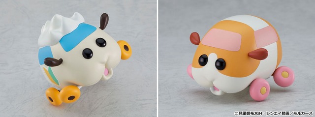 「MODEROID くみたてモルカー」シリーズ 各1800円（税込）（C）見里朝希JGH・シンエイ動画／モルカーズ