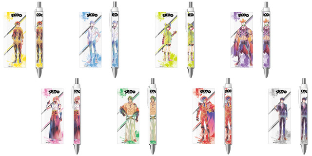 「ボールペン PALE TONE series」各660円（税込）（C）ボンズ・内海紘子／Project SK∞