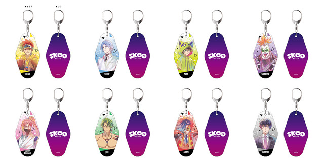 「両面キーホルダー PALE TONE series」各1,100円（税込）（C）ボンズ・内海紘子／Project SK∞