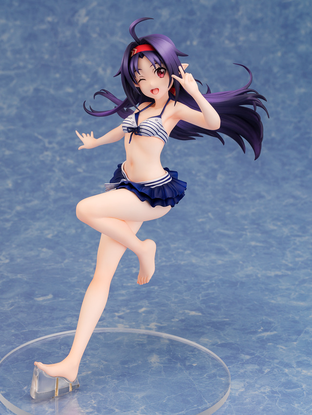 一部店舗限定特典「ウインク顔パーツ」／『ソードアート・オンライン アリシゼーション War of Underworld 1/7 ユウキ 水着 ver.』（C）2017 川原 礫／ＫＡＤＯＫＡＷＡ　アスキー・メディアワークス／SAO-A Project