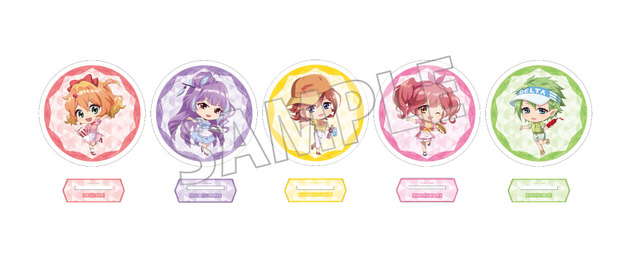 「マクロスΔ × Chugai Grace Cafe」トレーディングアクリルコースター（C）2015 BIGWEST