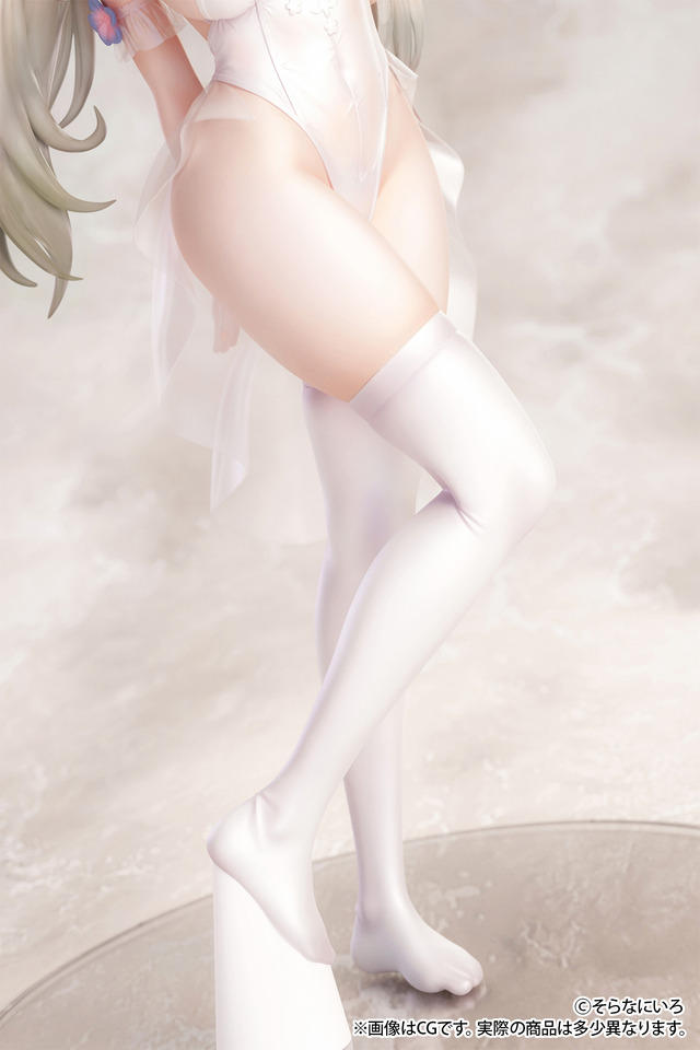 そらなにいろ氏オリジナルイラスト「純白エロフ」 1/6スケール 塗装済み完成品フィギュア（C）そらなにいろ