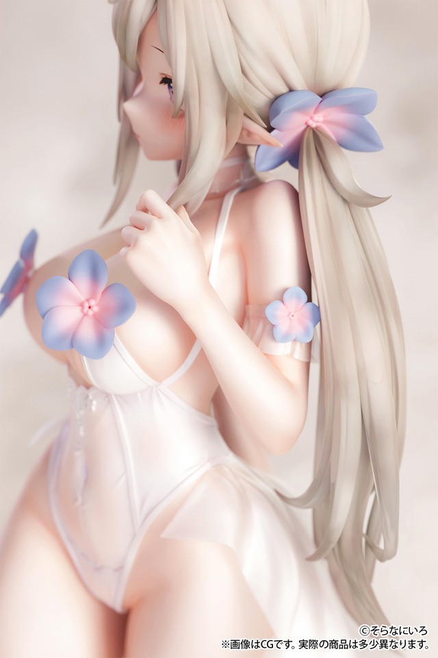 そらなにいろ氏オリジナルイラスト「純白エロフ」 1/6スケール 塗装済み完成品フィギュア（C）そらなにいろ
