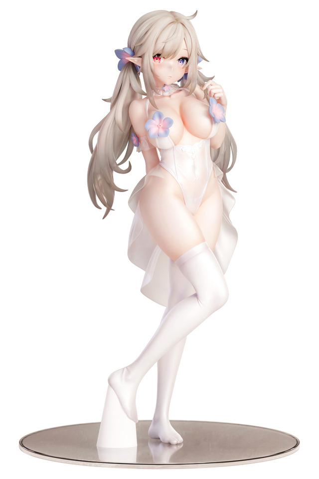 そらなにいろ氏オリジナルイラスト「純白エロフ」 1/6スケール 塗装済み完成品フィギュア（C）そらなにいろ