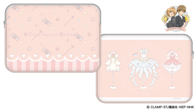 カードキャプターさくら マルチポーチ＆ステッカー：各4,950円（税込）（C）CLAMP・ST/講談社・NEP・NHK