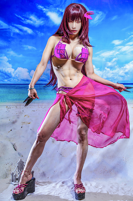 スカサハ（水着）／モデル：のし乃（@noshinoxxx）、撮影：柏（@ace12mh12th）