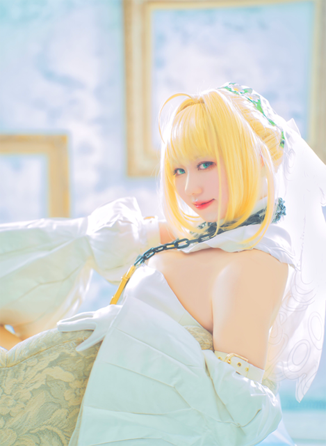 ネロ・クラウディウス（ブライド）／モデル：ねぎこ（@Luxaky920）、撮影：HATA（@HATA86899256）