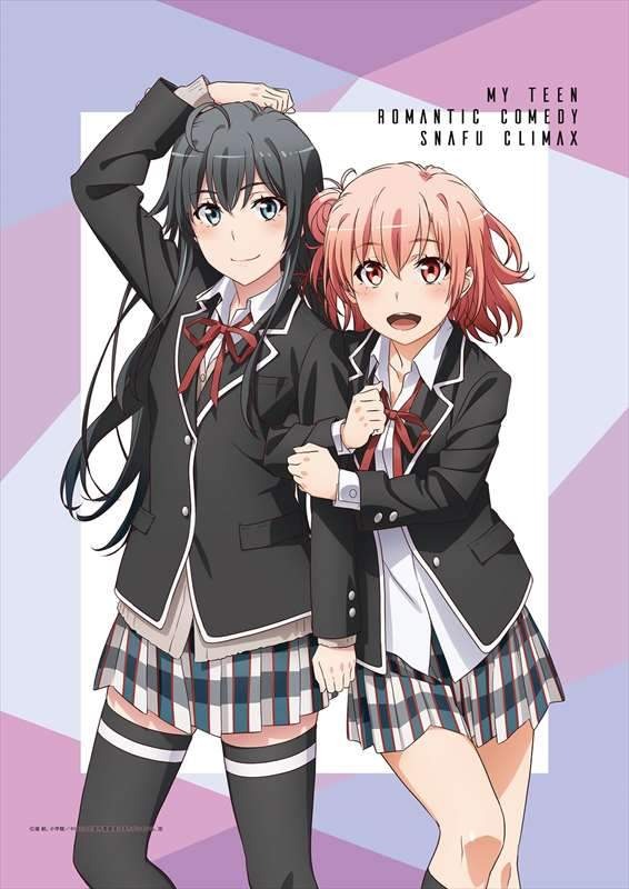 「『やはり俺の青春ラブコメはまちがっている。完』【描き下ろし】B2タペストリー 雪乃＆結衣（春）」（C）渡航、小学館/やはりこの製作委員会はまちがっている。 完