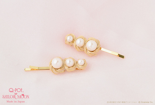 「Q-pot.×美少女戦士セーラームーン」セレニティ・ホイップ ヘアピンセット