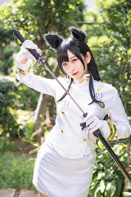 『アズールレーン』愛宕／モデル：花宮いのり（@inori_0118）、撮影：乃木章（@Osefly）