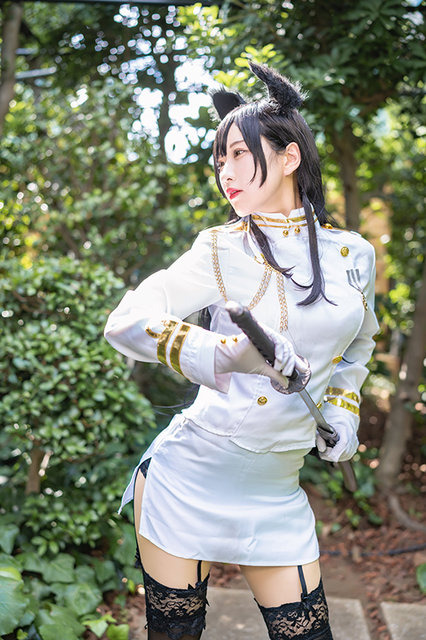 『アズールレーン』愛宕／モデル：花宮いのり（@inori_0118）、撮影：乃木章（@Osefly）