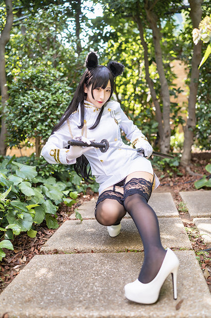 『アズールレーン』愛宕／モデル：花宮いのり（@inori_0118）、撮影：乃木章（@Osefly）