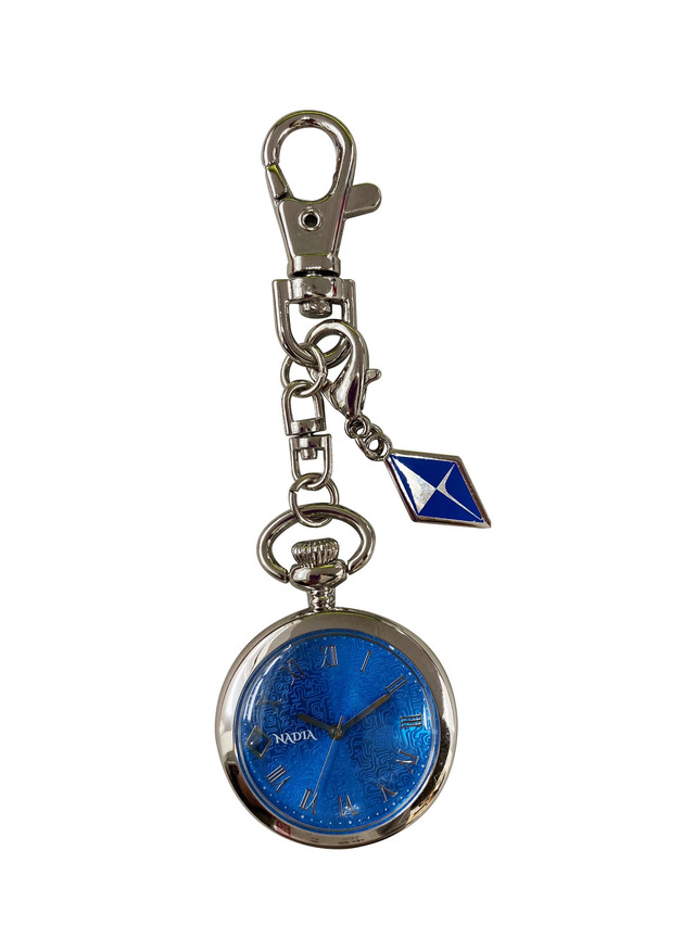 「ふしぎの海のナディア展」キーチェーンウォッチ／ブルーウォーター柄（C）NHK・NEP